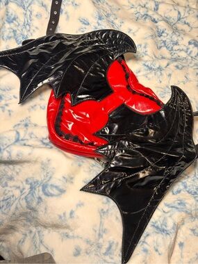 Demonia Batwing heart backpack